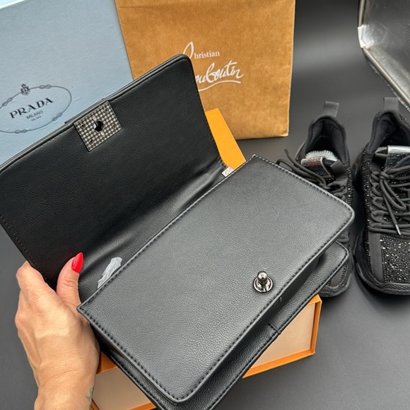 Black chain crossbody handbag - Picture 2 of 14